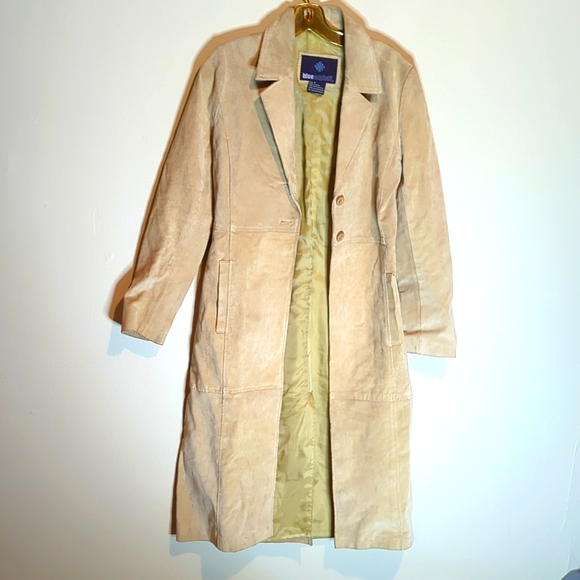 Blue Asphalt Jackets & Blazers - Blue asphalt suede jacket small
